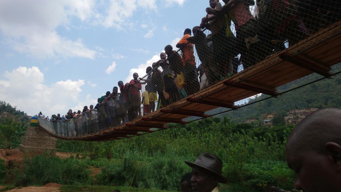 Locals on Gatare Bridge