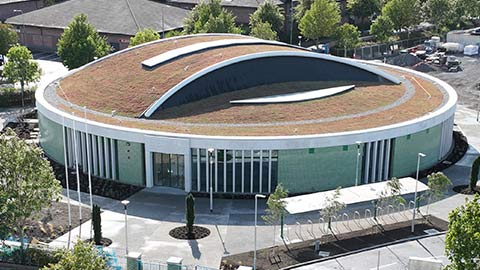 Meakstown Sports Hall and Community Centre Award tile
