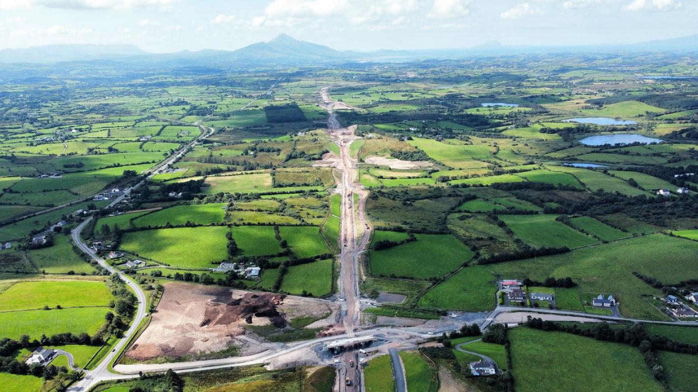 N5 Westport to Turlough Road aerial image