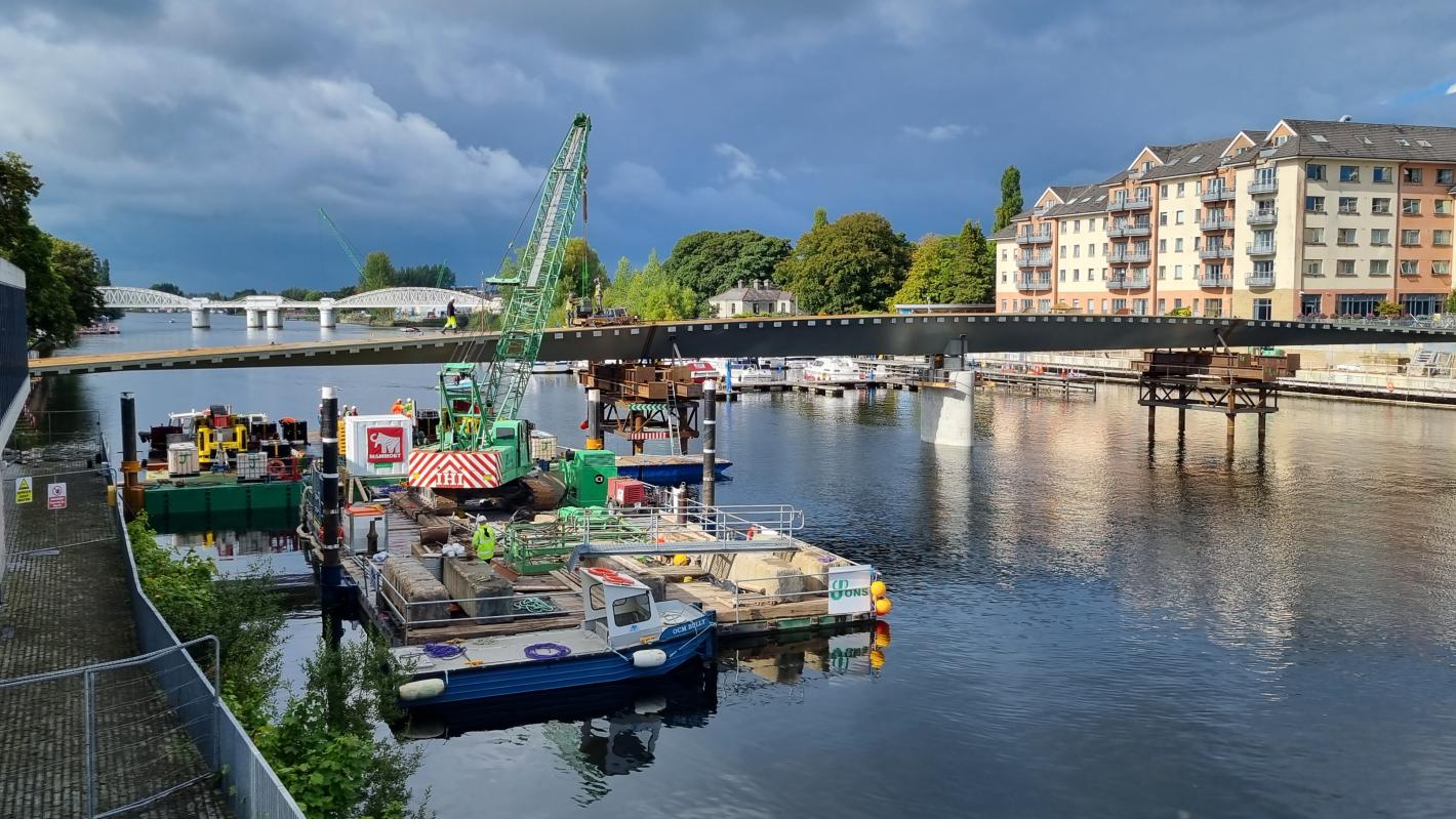 Athlone pedestrian and cycling bridge