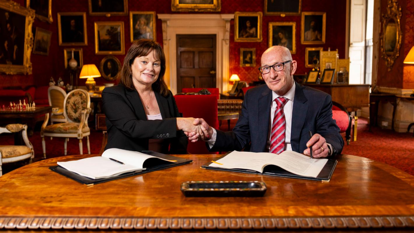 Contract Signing between Harry and AnnMarie Farrelly, Fingal Co Co