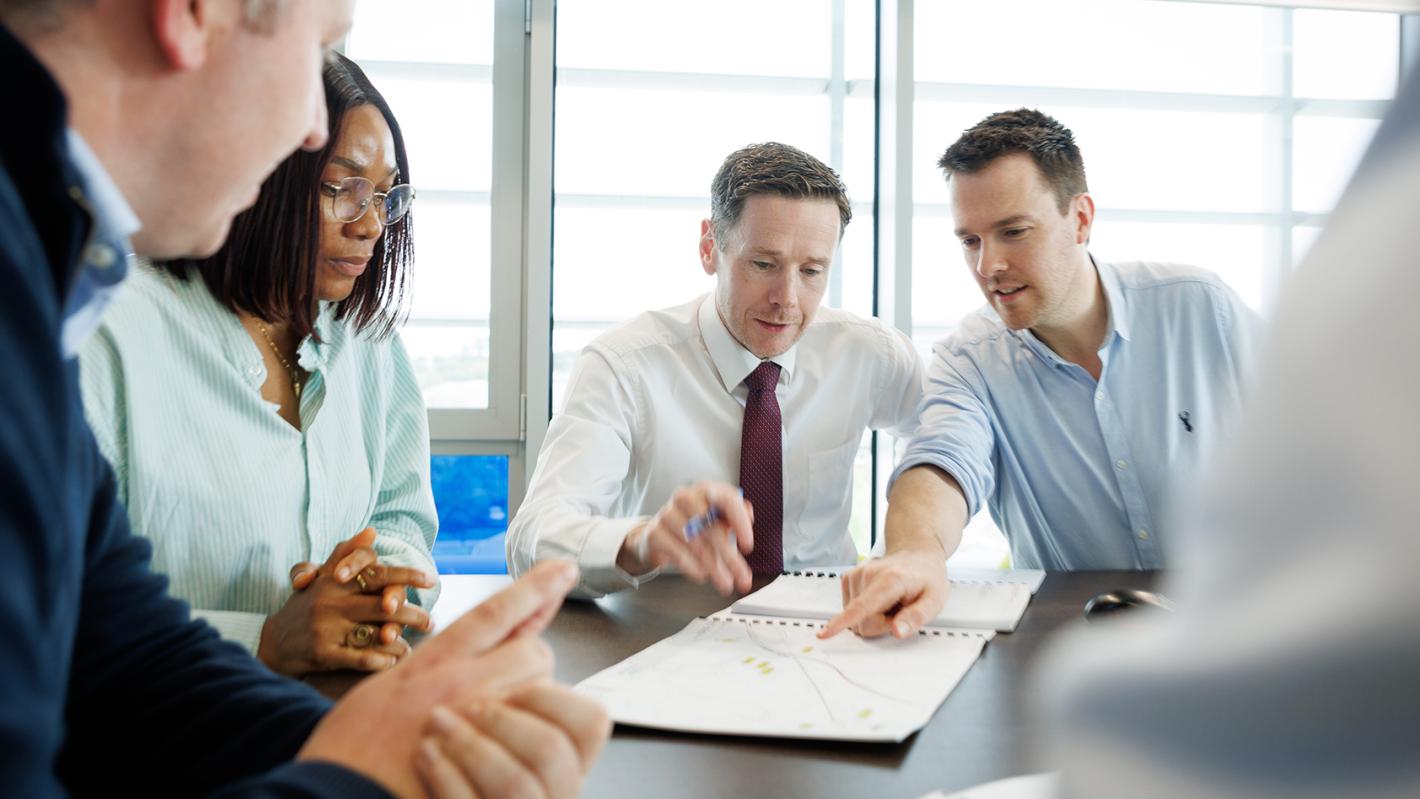 Banner image with Daire O Riagain pictured centre 