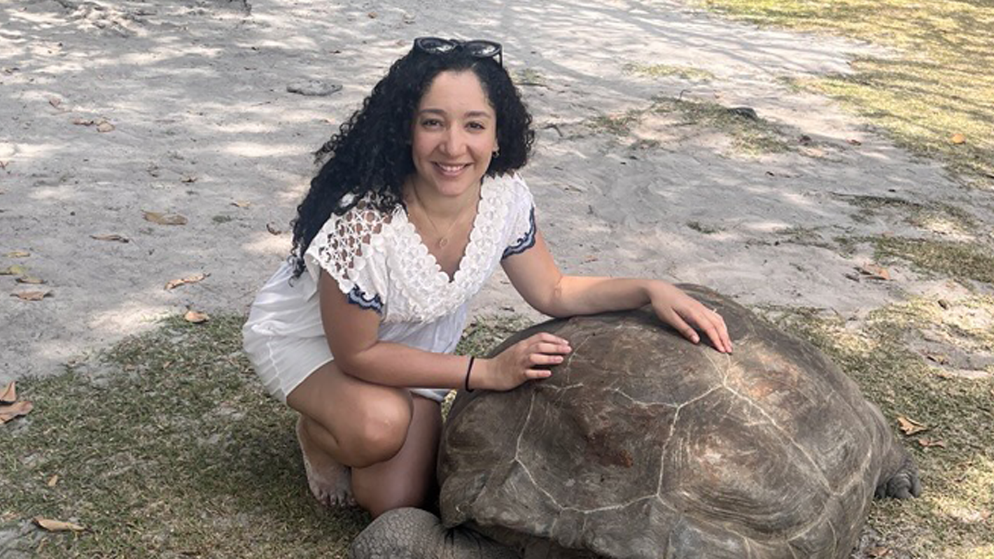 Emeline Lafortune with tortoise banner image 