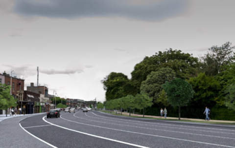 Clontarf to City Centre cycle route tile