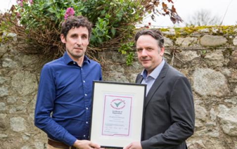 ROD's Ed Warren and Marc Jones with Considerate Constructors Certificate